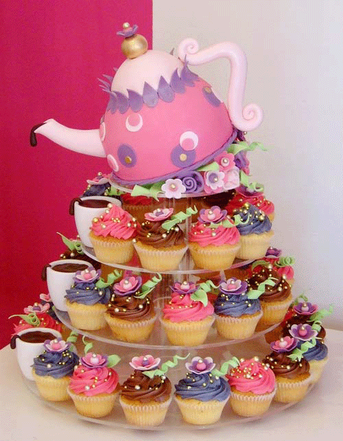 tarta nupcial cupcake